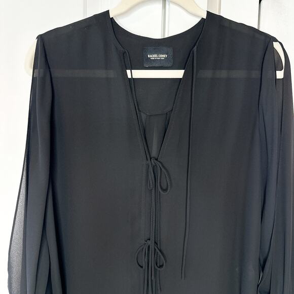 RACHEL COMEY Black Viva Crepe Meryl Blouse | 0 - Picture 6 of 13